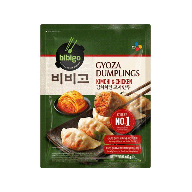 CJ Bibigo Gyoza Dumplings Kimchi & Chicken 600g Gyoza Dumplings Kimchi & Chicken