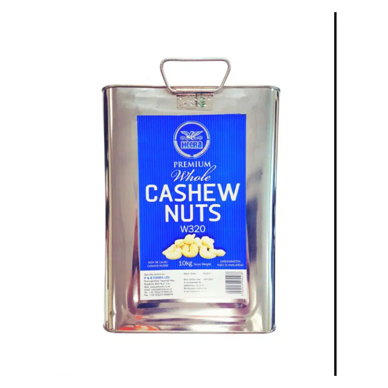 Heera Cashew Nuts W320 10kg Tin