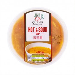 Quan's Hot and Sour Soup 460g Frozen Tub of Hot and Sour Soup