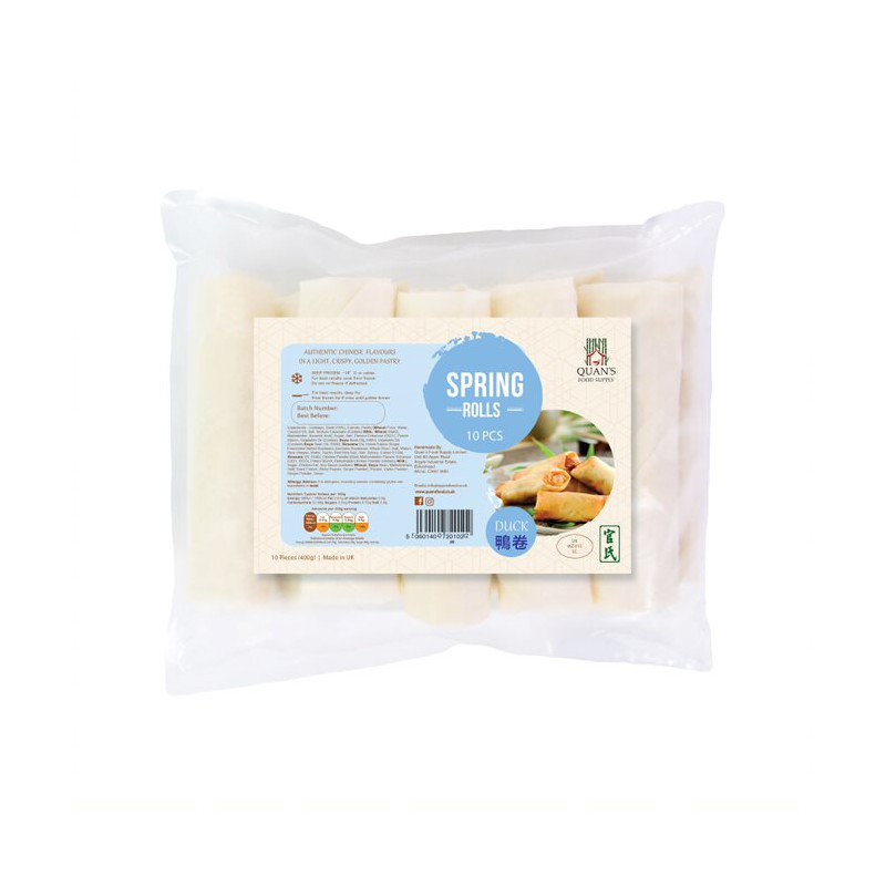 Quan's 400g Frozen Duck Spring Rolls (10Pcs) Quan's 400g Frozen Duck Spring Rolls (10Pcs)