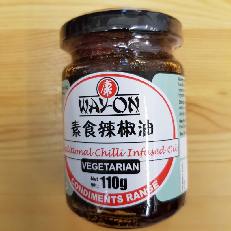 WAY-ON TRADITIONAL (辣椒油) 110G JAR CHILLI INFUSED OIL WAY-ON TRADITIONAL (辣椒油) 110G JAR CHILLI INFUSED OIL