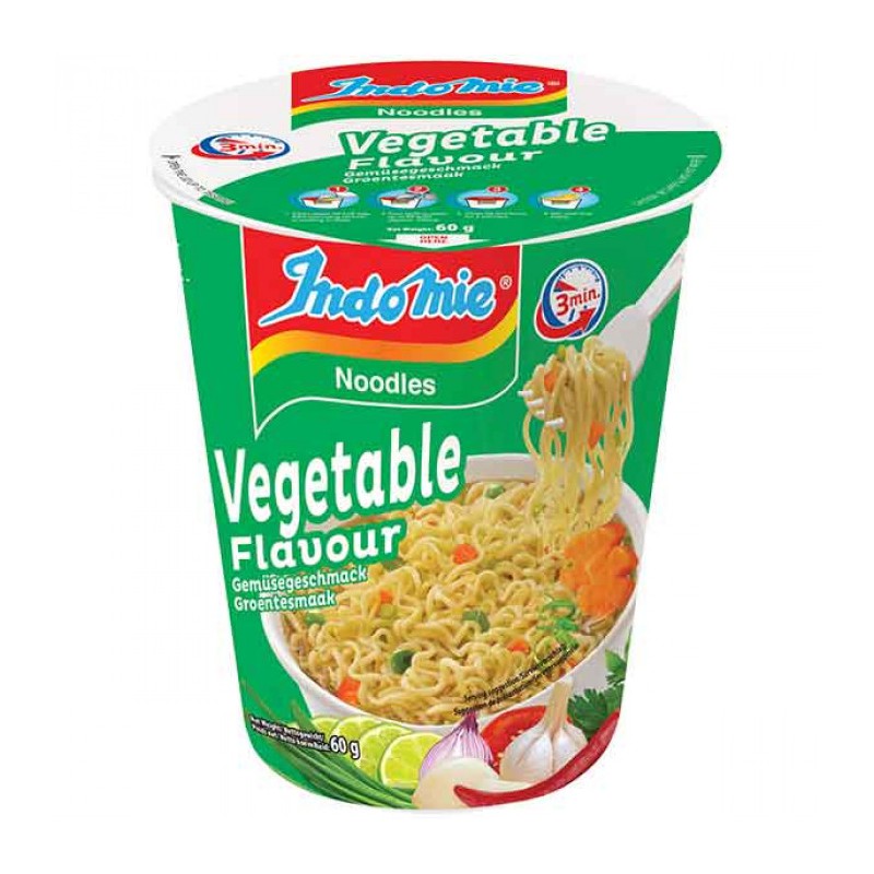 Indomie Vegetable Flavour Cup Noodles 60g Vegetable Flavour Cup Noodles