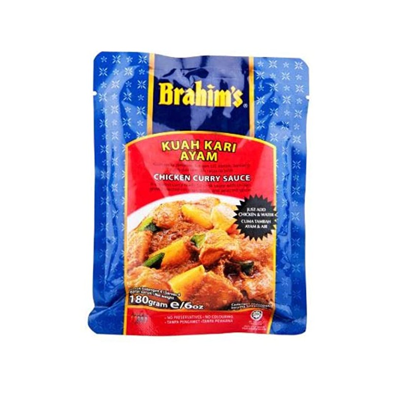 Brahim's Kuah Kari Aytam Chicken Curry Sauce 180g Chicken Curry Sauce