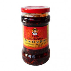 LAOGANMA CHILLI CHICKEN (老干媽 風味雞油辣椒) 280G FLAVOUR CHILLI OIL WITH TOFU