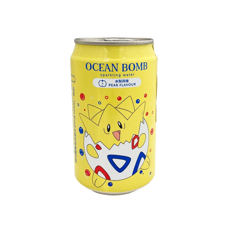 YHB Ocean Bomb Pokemon Pear Flavour 330ml Pokemon Sparkling Water