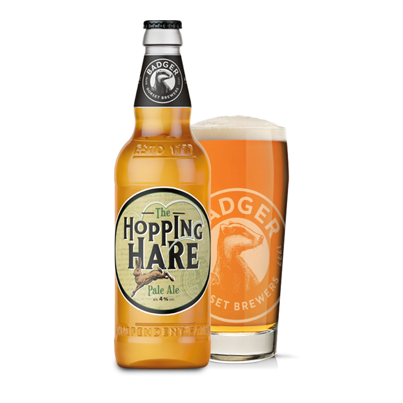 Badger The Hopping Hare Pale Ale 4% Alc 500ml The Hopping Hare Pale Ale