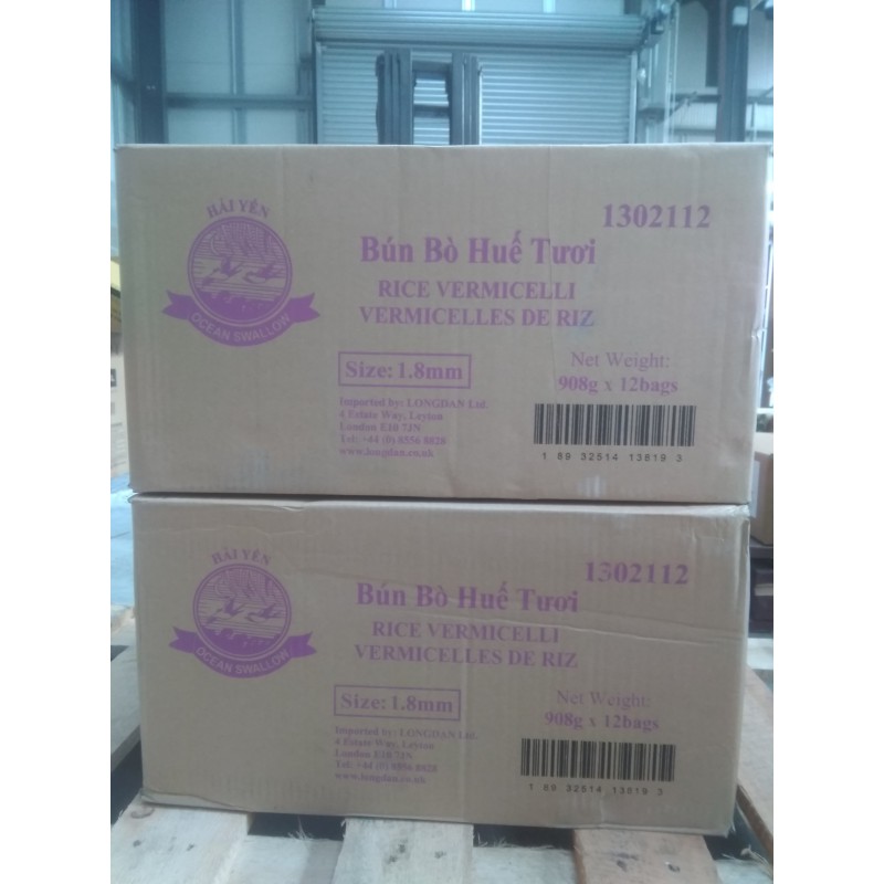 Full Case of 12x Ocean Swallow Bun Bo Hue Tuoi 908g Rice Vermicelli Noodles Full Case of 12x Ocean Swallow Bun Bo Hue Tuoi 908g Rice Vermicelli Noodles
