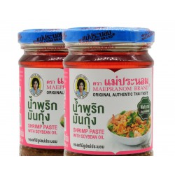 Maepranom Shrimp Paste with Soybean Oil 180g Thai shrimp paste