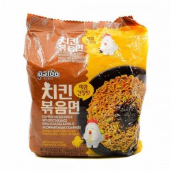 Full Case: 4x (130g x4) Paldo Stir-Fried Chicken Noodle (with Spicy Soy Sauce)