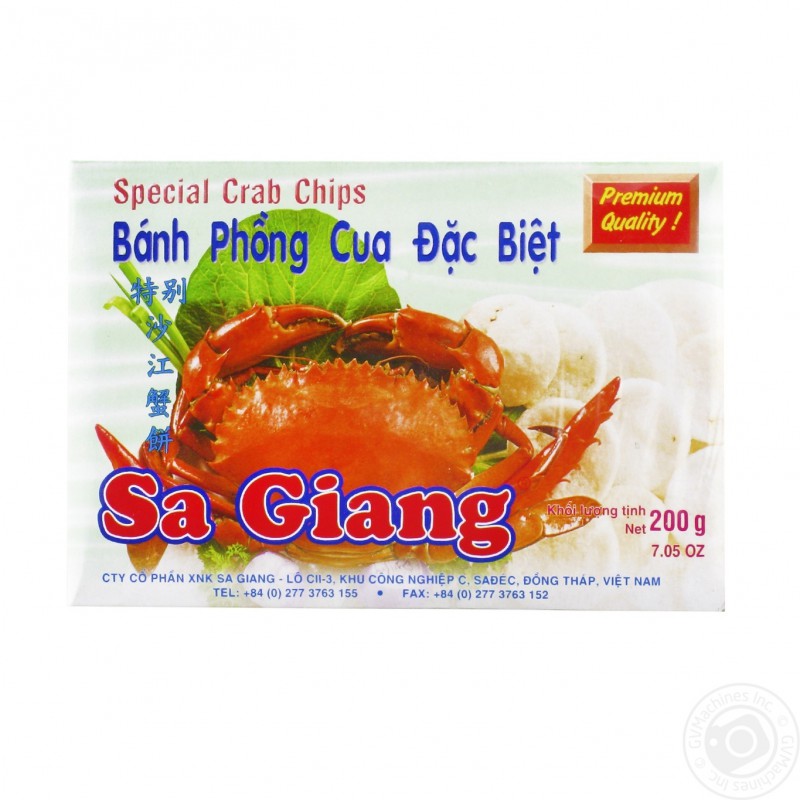 Full Case: 20x Sa Giang Premium Quality Special Crab Chips 200g Full Case: 20x Sa Giang Premium Quality Special Crab Chips 200g
