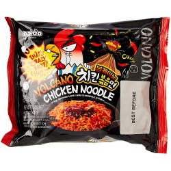 Full Case of 4x Paldo Volcano Chicken Noodle 140g x 4 Beef & Chicken Flavour Korean Noodles