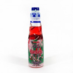 Kimura Ramune Carbonated Soft Drink Watermelon Flavor 200ml