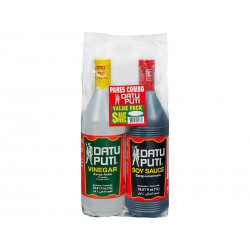 Full Case: 6x Datu Puti Value Pack (1x 1L Vinegar, 1x 1L Soy Sauce)
