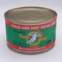 Pigeon Brand Pickled Acrid Sweet Mustard Green In Soy Sauce 230g