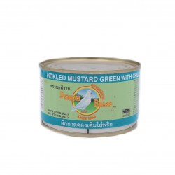 Pigeon Brand Pickled Mustard Green With Chilli In Soy Sauce 230g