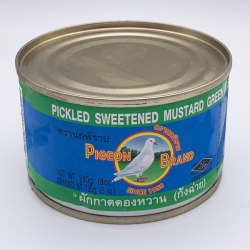 Pigeon Brand Pickled Sweetened Mustard Green In Soy Sauce 230g