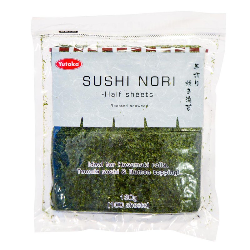 Yutaka Sushi Nori (100 Half Sheets) Roasted Seaweed 130g