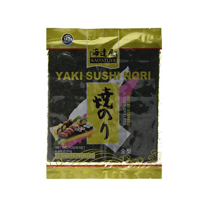 Kaitatuya Yaki Sushi Nori 10 Sheets 25g