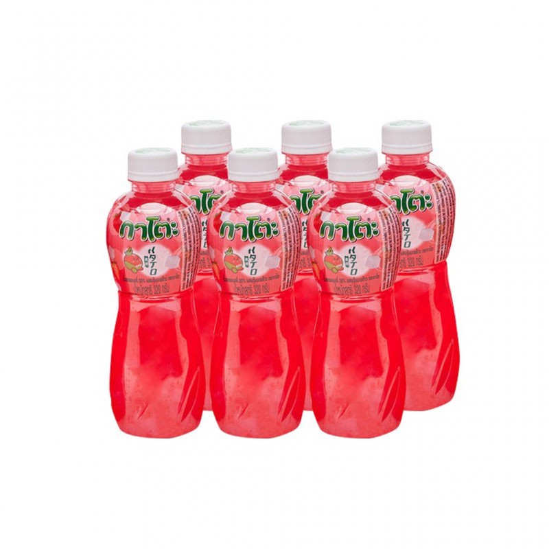 Kato 6x Strawberry Juice With Nata De Coco 320g