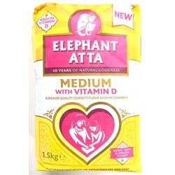 Elephant Atta  Superior Quality Medium Chapatti Flour 1.5kg