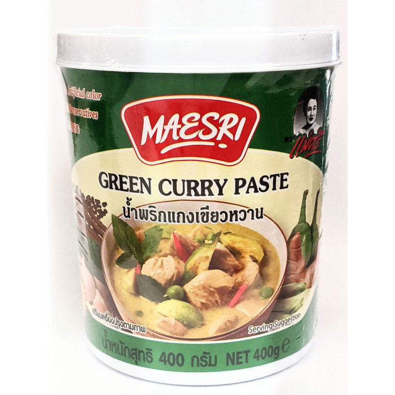 Maesri Green Curry Paste 400g Authentic Thai Cuisine Green Curry Paste