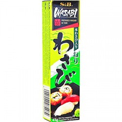 FULL CASE OF 12X S&B WASABI PASTE 43G TUBE OF JAPANESE WASABI PASTE