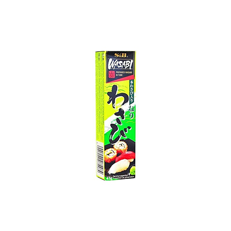 FULL CASE OF 12X S&B WASABI PASTE 43G TUBE OF JAPANESE WASABI PASTE