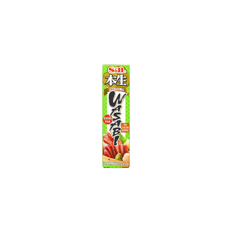 FULL CASE OF 10X S&B PREMIUM WASABI 43G PASTE