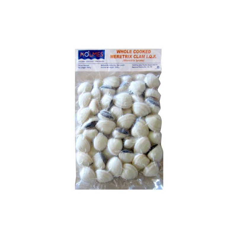 Holmes Frozen Cooked Whole Clams 1kg