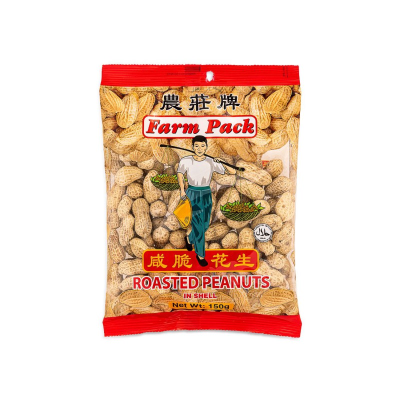 Farm Pack Roasted Peanuts In Shell 150g