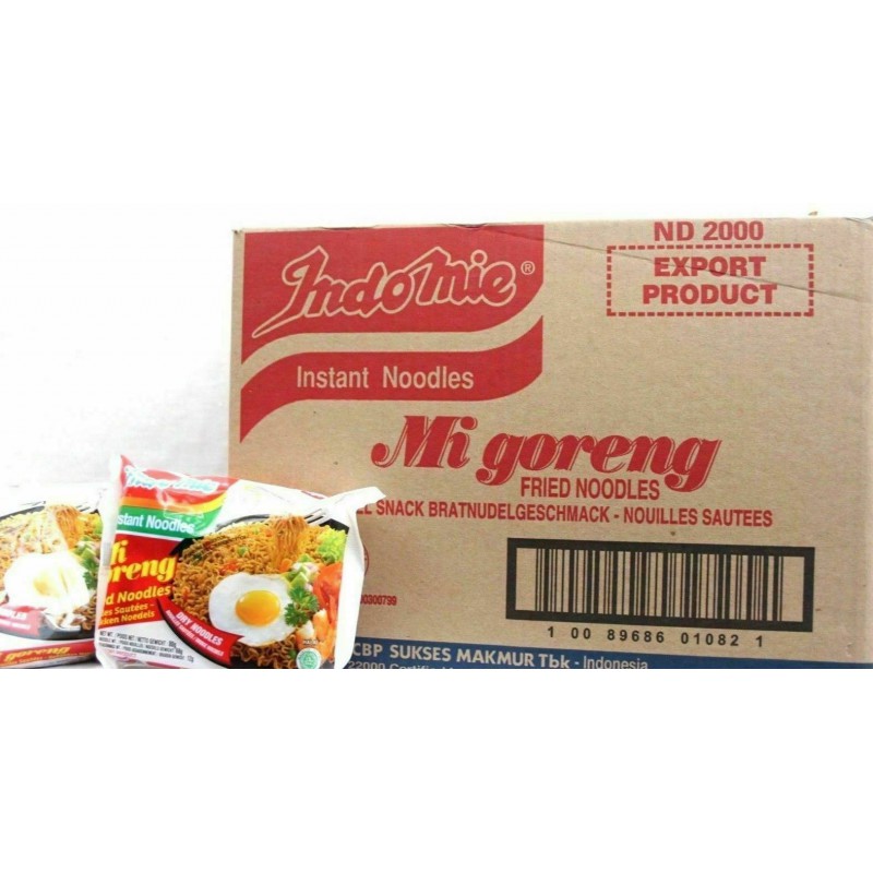 Indomie Mi Goreng Noodle Box 40x80g Instant Mi Goreng Fried Noodles