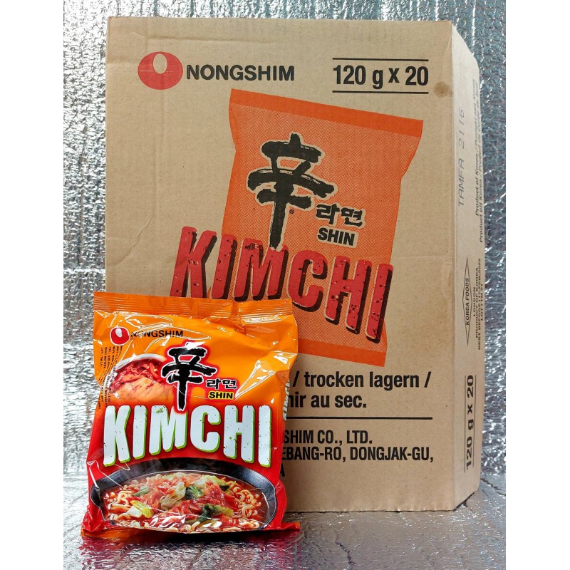 Nongshim Noodle Box Kimchi 20x120g Ramyun Noodles