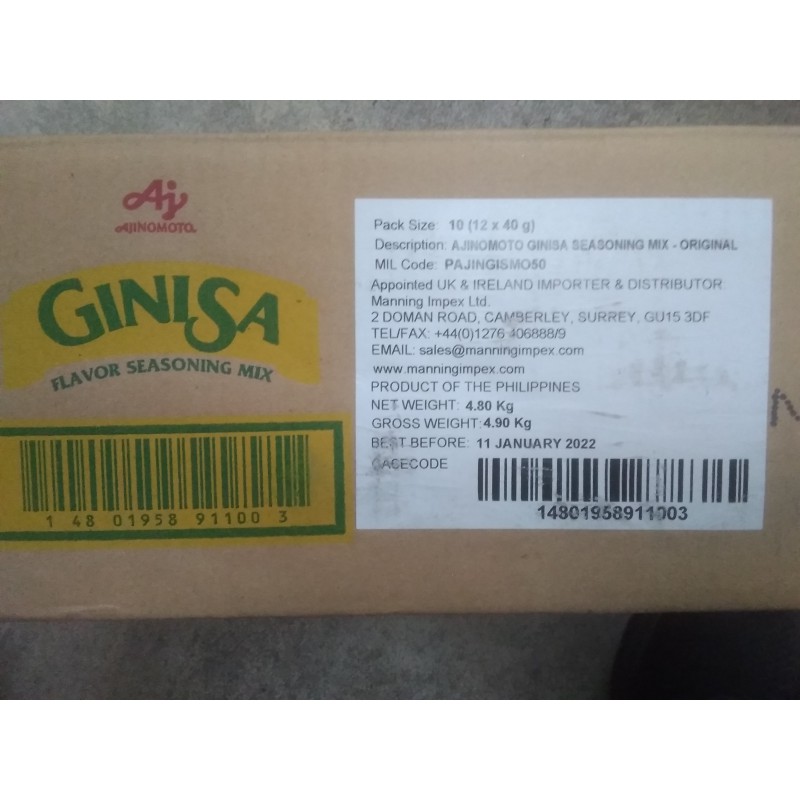 Ajinomoto Ginisa Flavor Seasoning Mix 12x10x60g Ginisa Flavor Seasoning Mix Ajinomoto Ginisa Flavor Seasoning Mix 12x10x60g Ginisa Flavor Seasoning Mix