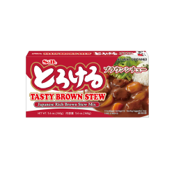 S&B Tasty Brown Stew (Japanese Rich Brown Stew Mix) 160g