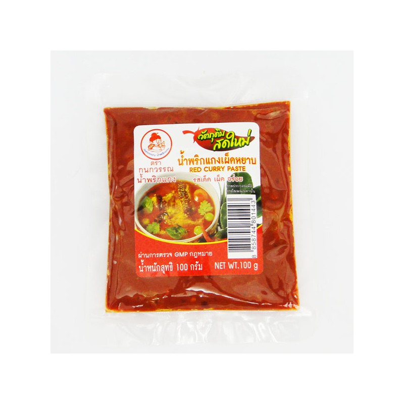 Kanokwan Red Curry Paste (Coarse) 12 x 100g