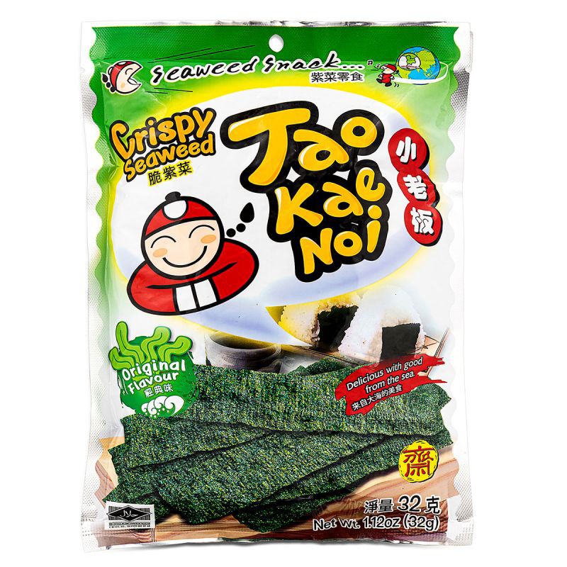 Tao Kae Noi Crispy Seaweed Original Flavour (32g x 6)