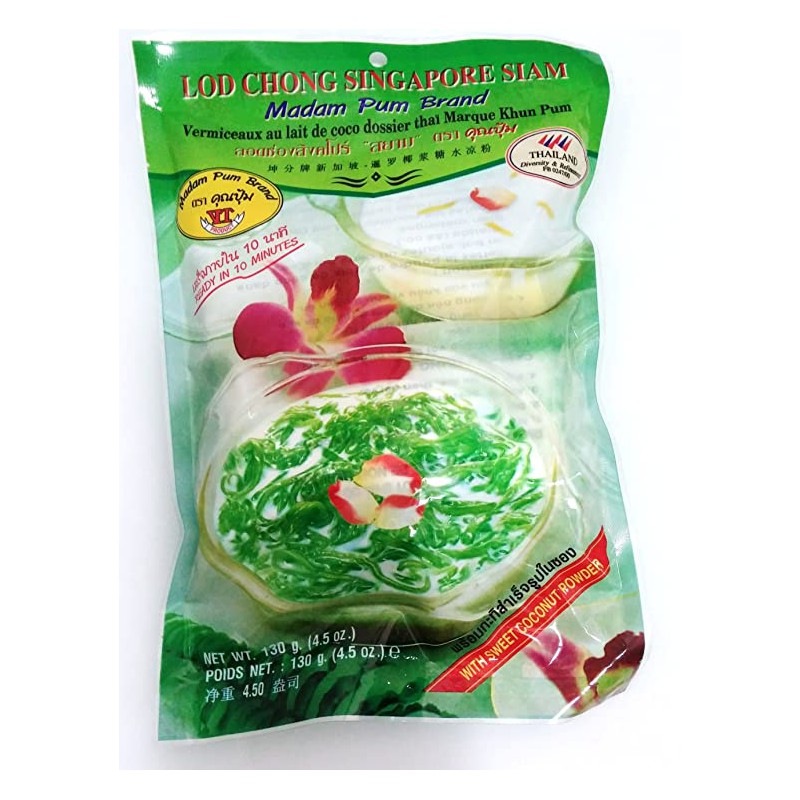 Madam Pum Lod Chong Singapore Siam- Tapioca & Coconut Dessert Mix 130g Madam Pum Lod Chong Singapore Siam- Tapioca & Coconut Dessert Mix 130g
