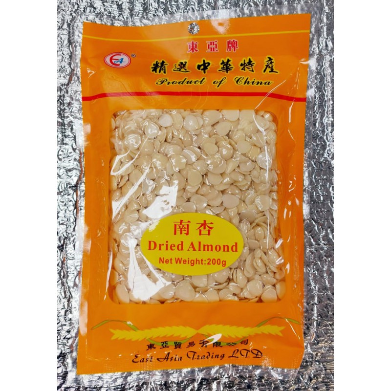 East Asia Brand Dried Apricot Kernels 200g 南杏 Sweet Southern Apricot Sliced Seeds East Asia Brand Dried Apricot Kernels 200g 南杏 Sweet Southern Apricot Sliced Seeds