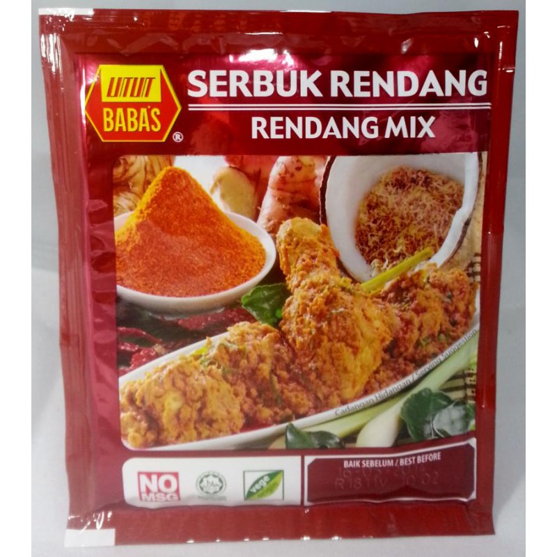 Babas Premium hot and spicy dry Rendang Mix 250g