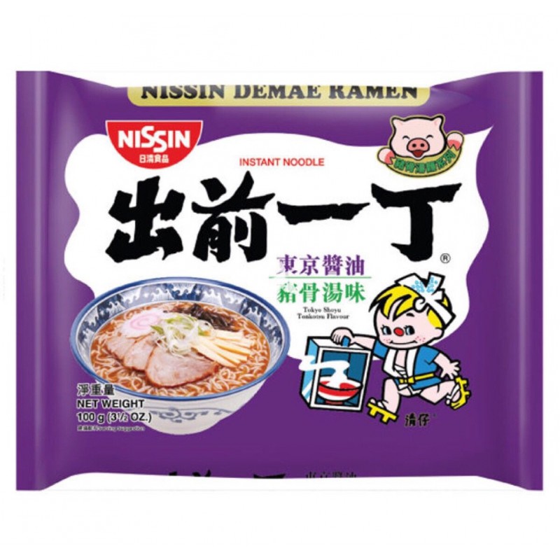 Nissin (HK) Japanese Demae Ramen Noodles 100g x 30 Packs - Tokyo Shoyu Tonkotsu Flavour Nissin (HK) Japanese Demae Ramen Noodles 100g x 30 Packs - Tokyo Shoyu Tonkotsu Flavour