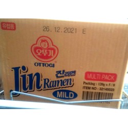 Full Case of 40x Ottogi Noodles Mild Jin Ramyon 120g 8x5 packs Jin Ramyon Mild Noodles