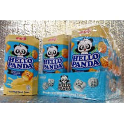 Multipack- Meiji Hello Panda Milk Flavour Biscuits (50g x 10 Packs) 500g