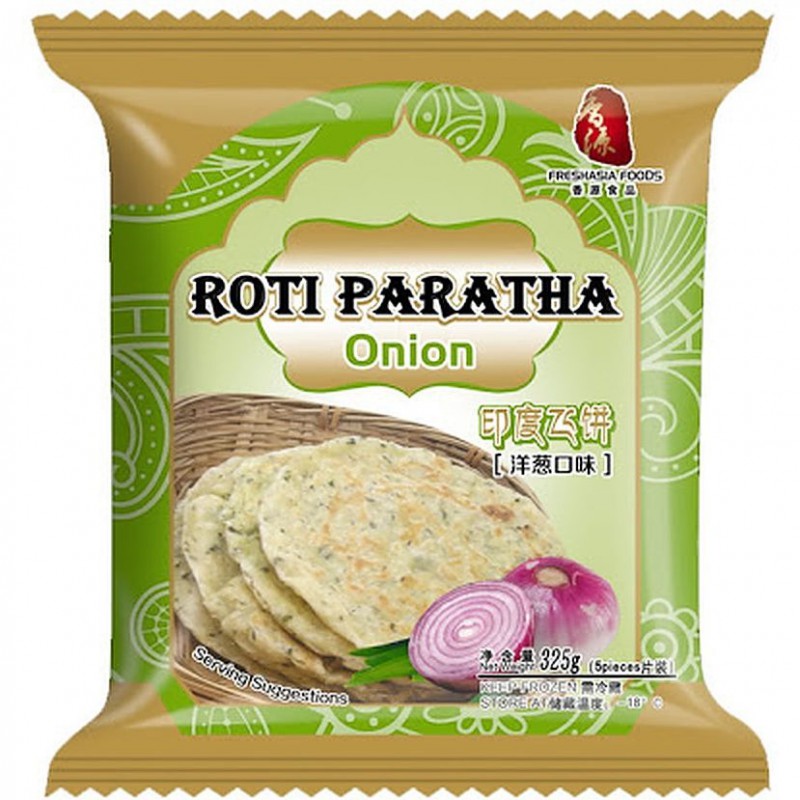 Fresh Asia Onion Paratha Roti Pancake 325g Frozen Roti Paratha Onion