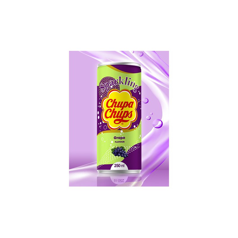 Chupa Chups 250ml Grape Flavour Sparkling Soft Drink