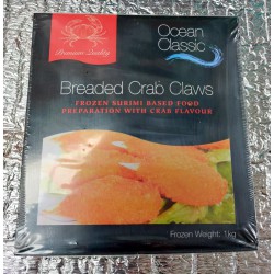 Ocean Classic Breaded Crab Claws 1kg Frozen Breaded Crab Claws