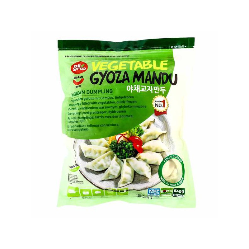 All Groo Veg goyza korean dumpling 540g 蔬菜餃子 Frozen Dumplings