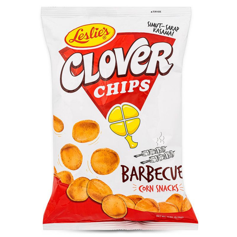 Leslie's snacks - Clover Chips (small) 85g- Barbecue flavour snack