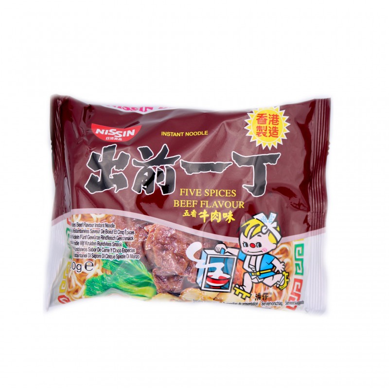 Nissin (HK) Japanese Style Demae Ramen Noodles 100g x 30 Packs - Five Spice Beef Flavour Nissin (HK) Japanese Style Demae Ramen Noodles 100g x 30 Packs - Five Spice Beef Flavour