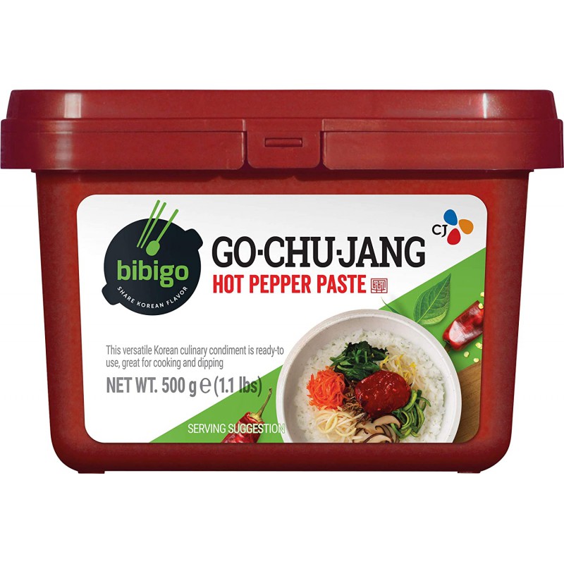 New Packaging CJ Bibigo Red Hot Pepper Paste Go Chu Jang (CJ 고추장) 500g Gochujang Korean Pepper Paste New Packaging CJ Bibigo Red Hot Pepper Paste Go Chu Jang (CJ 고추장) 500g Gochujang Korean Pepper Paste
