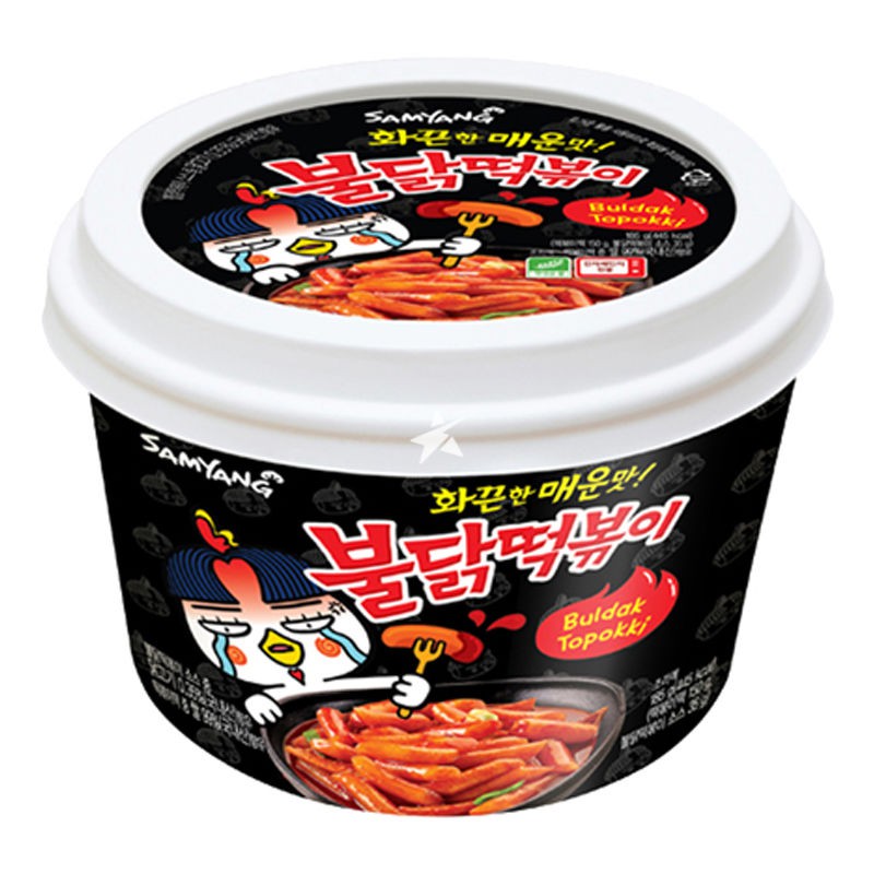 Samyang Buldak Hot Chicken Flavour Topokki Tteokbokki 185g Big Bowl Korean Rice Cakes